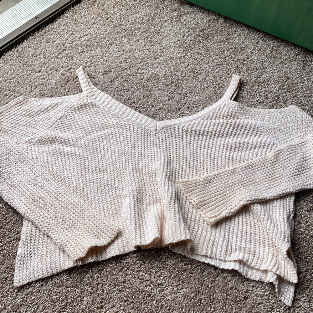 Off shoulder sweater